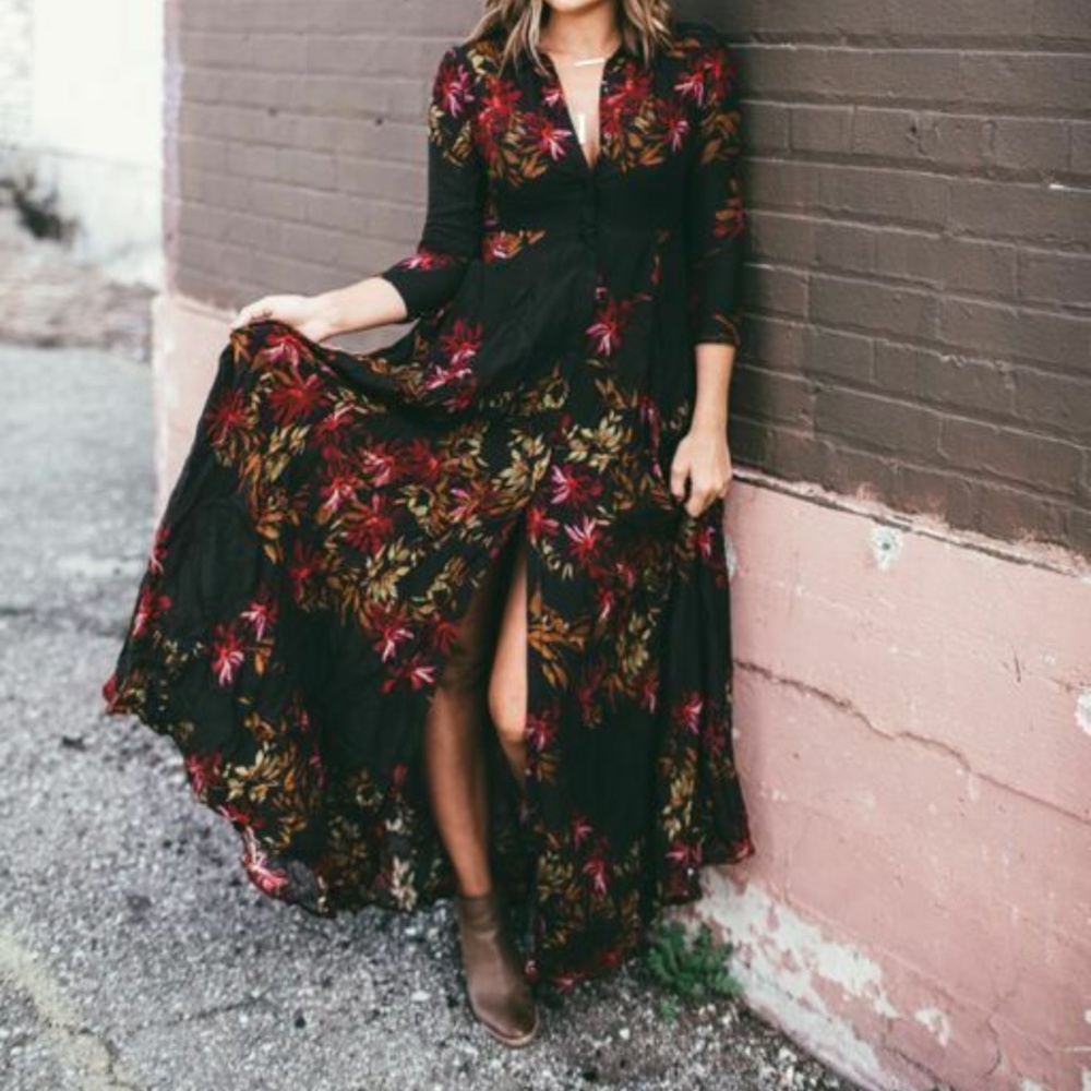 Free People After the Storm Maxi Dresss